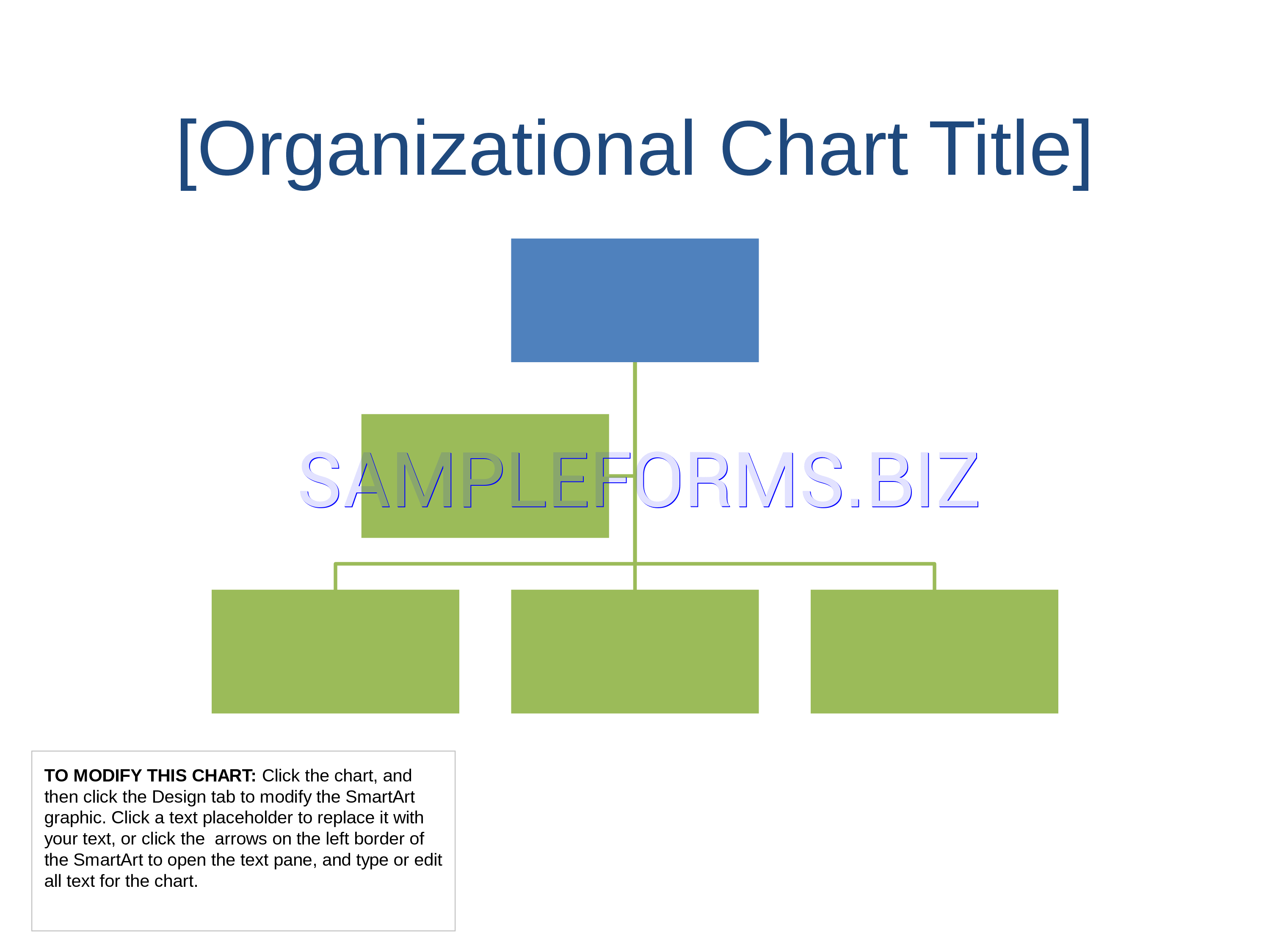 Preview free downloadable Business Organizational Chart 1 in PDF (page 1)